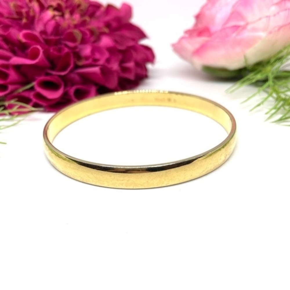 VINTAGE⚜️MONET Shiny Golden Bangle Bracelet